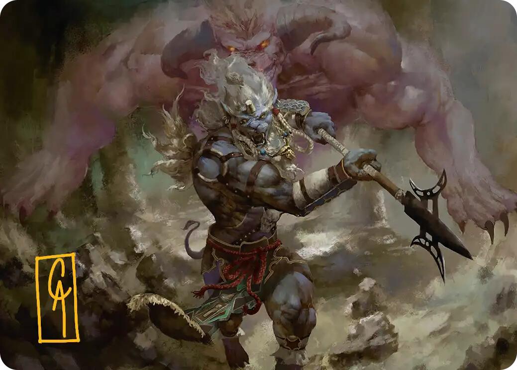 Kimahri, Valiant Guardian Art Card (Gold-Stamped Signature) [FINAL FANTASY Art Series] | Enigma On Main