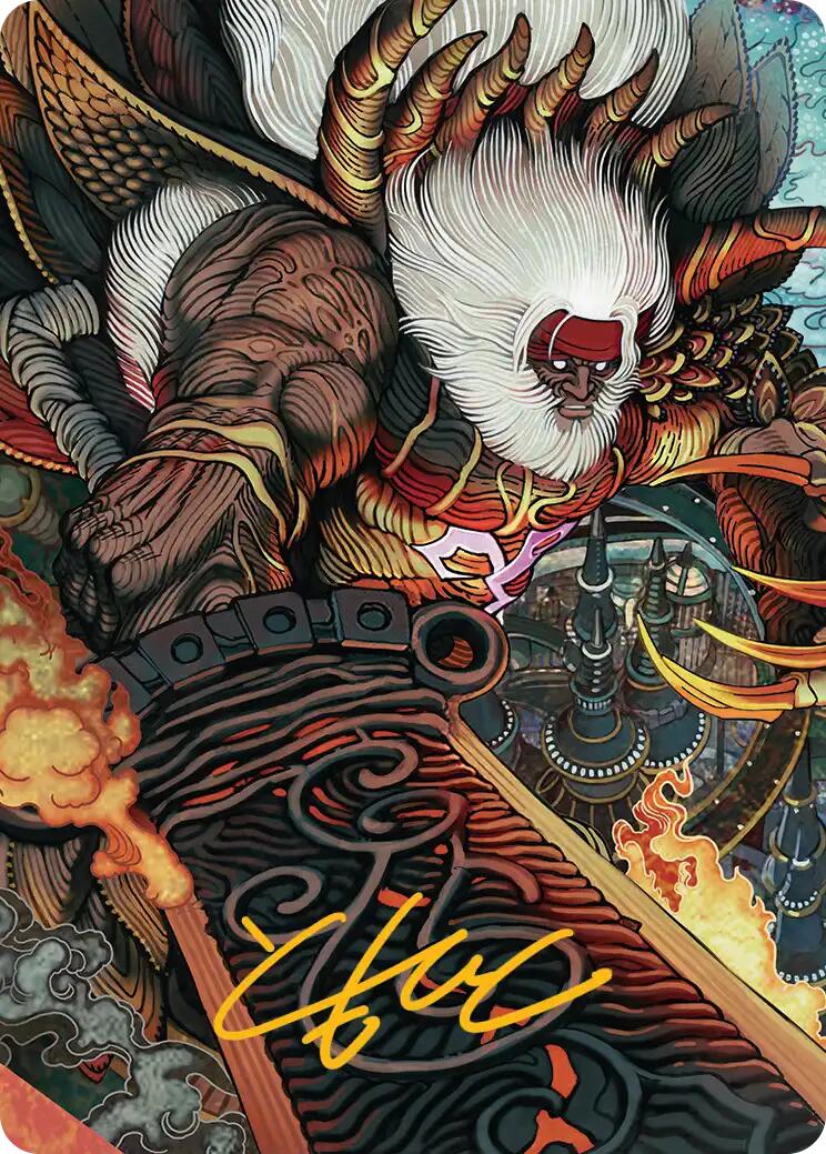 Braska's Final Aeon Art Card (Gold-Stamped Signature) [FINAL FANTASY Art Series] | Enigma On Main