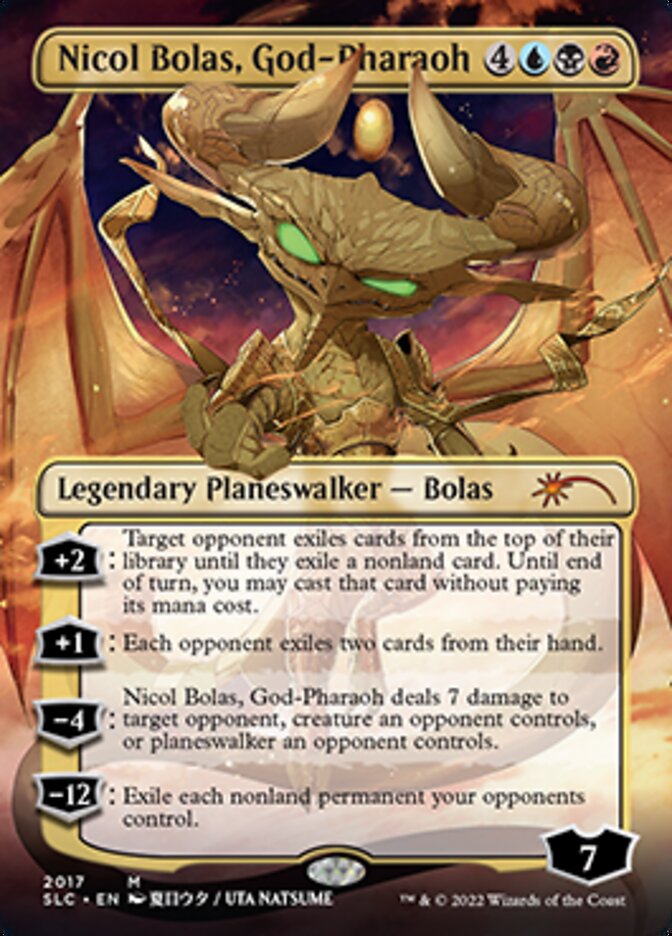 Nicol Bolas, God-Pharaoh (Borderless) [Secret Lair Countdown Kit] | Enigma On Main