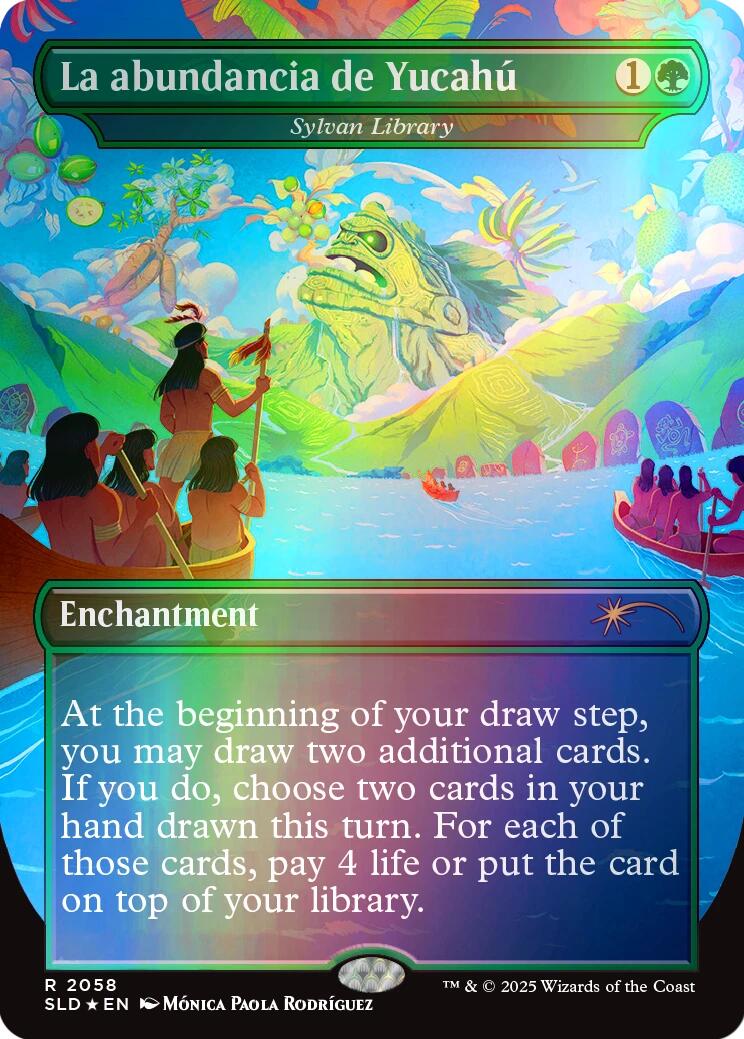 La abundancia de Yucahu - Sylvan Library (Rainbow Foil) [Secret Lair Drop Series] | Enigma On Main