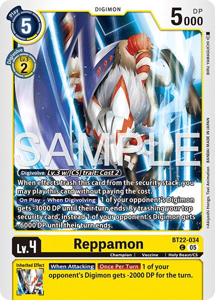 Reppamon [BT22-034] [Cyber Eden] | Enigma On Main