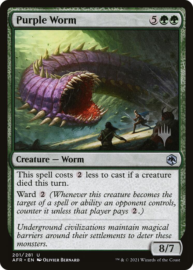 Purple Worm [Tarkir: Dragonstorm Promos] | Enigma On Main