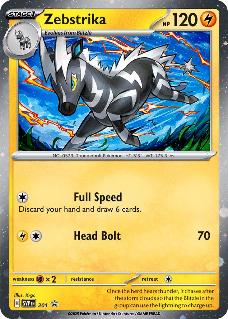 Zebstrika (201) (Cosmos Holo) [Scarlet & Violet: Black Star Promos] | Enigma On Main