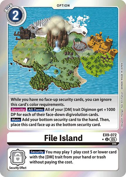 File Island [EX9-072] (Limited Foil) [Versus Monsters] | Enigma On Main