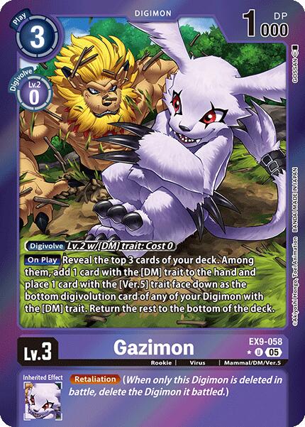 Gazimon [EX9-058] (Limited Foil) [Versus Monsters] | Enigma On Main