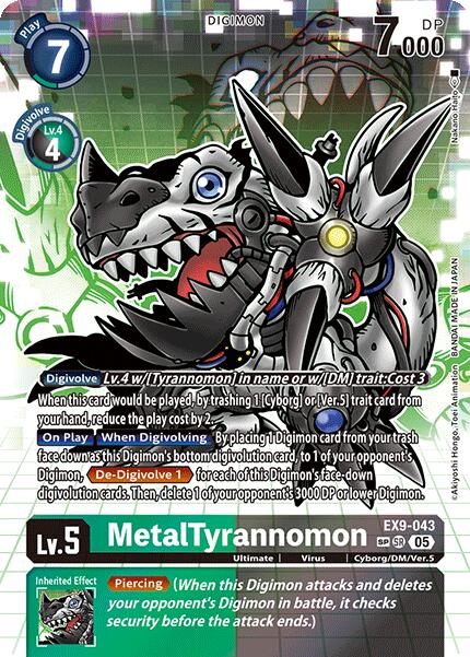 MetalTyrannomon [EX9-043] (SP) [Versus Monsters] | Enigma On Main