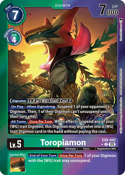 Toropiamon [EX9-042] (Limited Foil) [Versus Monsters] | Enigma On Main