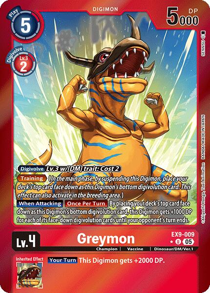 Greymon [EX9-009] (Limited Foil) [Versus Monsters] | Enigma On Main