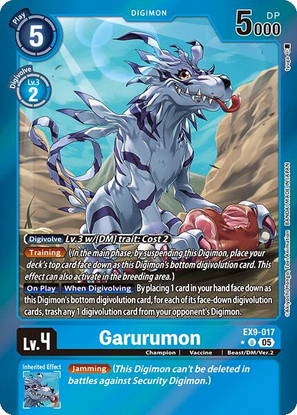 Garurumon [EX9-017] (Limited Foil) [Versus Monsters] | Enigma On Main