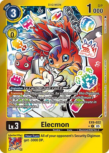 Elecmon [EX9-022] (Limited Foil) [Versus Monsters] | Enigma On Main
