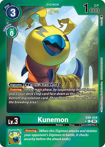 Kunemon [EX9-034] (Limited Foil) [Versus Monsters] | Enigma On Main