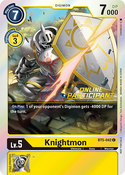 Knightmon [BT5-042] (Online Participant) [Battle of Omni Promos] | Enigma On Main