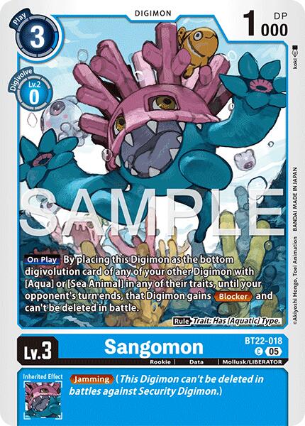 Sangomon [BT22-018] [Cyber Eden] | Enigma On Main