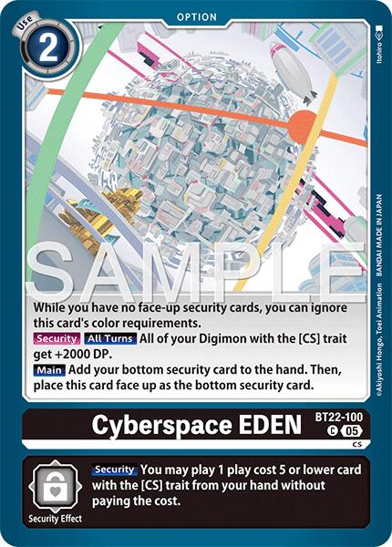 Cyberspace EDEN [BT22-100] [Cyber Eden] | Enigma On Main
