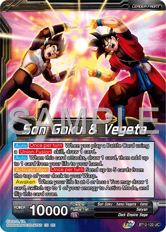Son Goku & Vegeta // Gogeta, Fateful Fusion (Reprint) (BT12-122) [Premium Anniversary Box 2025] | Enigma On Main