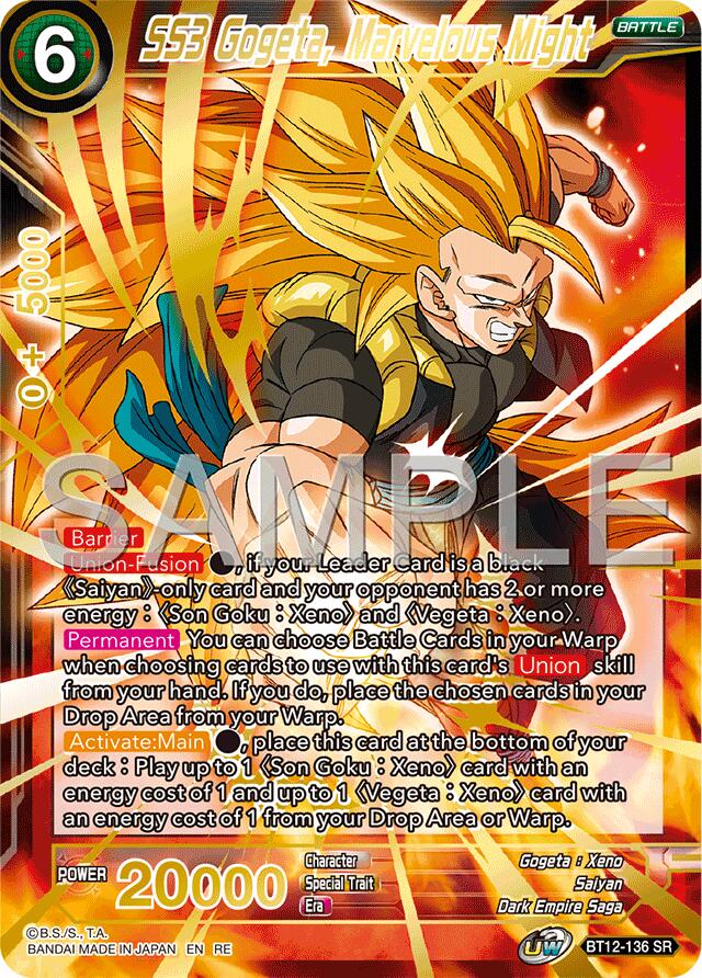 SS3 Gogeta, Marvelous Might (Reprint) (BT12-136) [Premium Anniversary Box 2025] | Enigma On Main