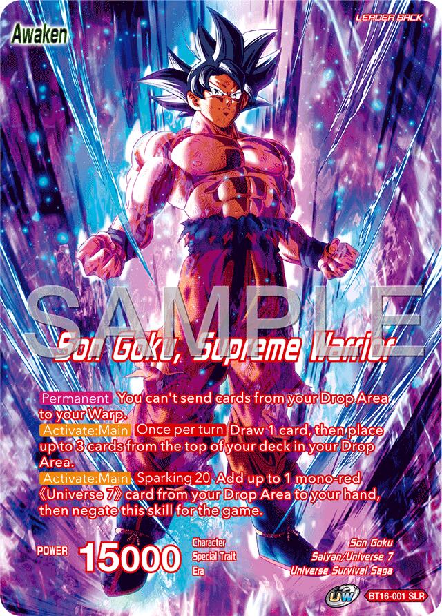 Son Goku // Son Goku, Supreme Warrior (Reprint) (BT16-001) [Premium Anniversary Box 2025] | Enigma On Main
