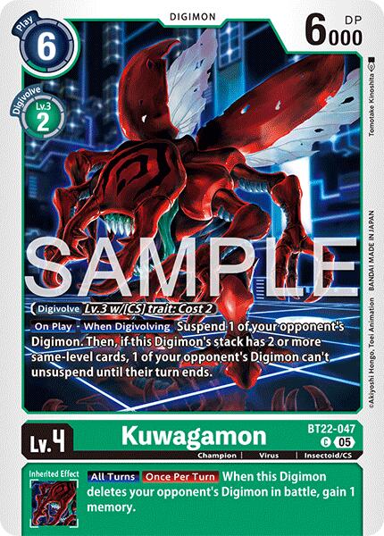 Kuwagamon [BT22-047] [Cyber Eden] | Enigma On Main