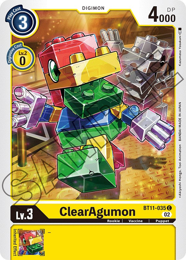 ClearAgumon [BT11-035] [Dimensional Phase] | Enigma On Main