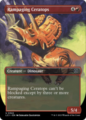 Rampaging Ceratops (Borderless) [The Lost Caverns of Ixalan] | Enigma On Main