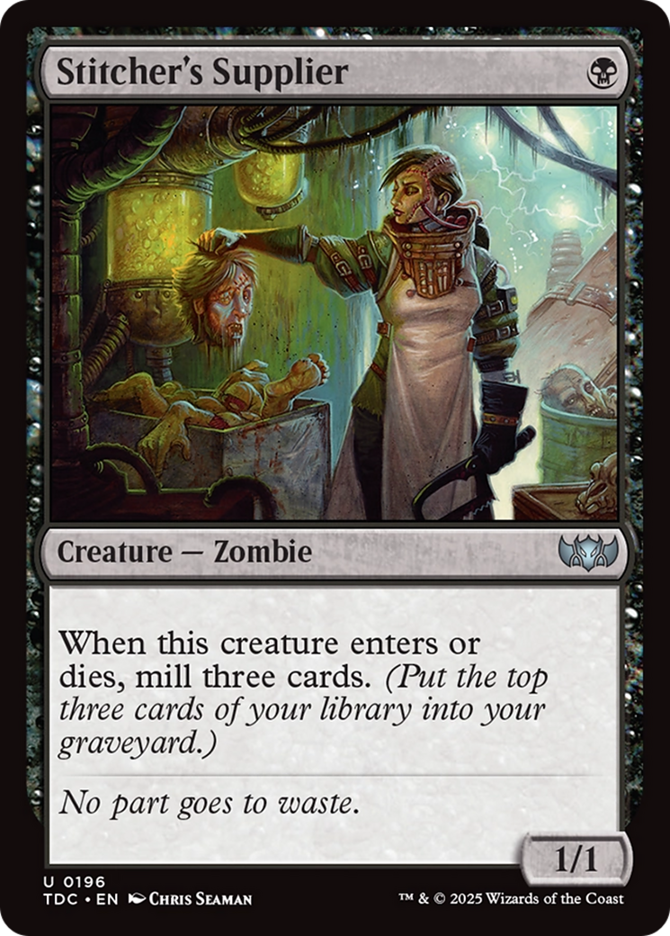 Stitcher's Supplier [Tarkir: Dragonstorm Commander] | Enigma On Main