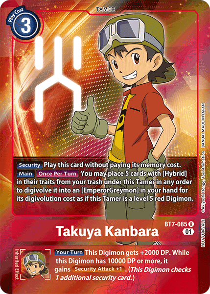 Takuya Kanbara [BT7-085] (Alternative Art - Box Topper) [Next Adventure] | Enigma On Main