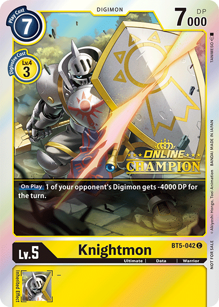 Knightmon [BT5-042] (Online Champion) [Battle of Omni Promos] | Enigma On Main