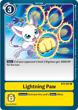 Lightning Paw [BT2-097] (Revision Pack 2021) [Release Special Booster Promos] | Enigma On Main