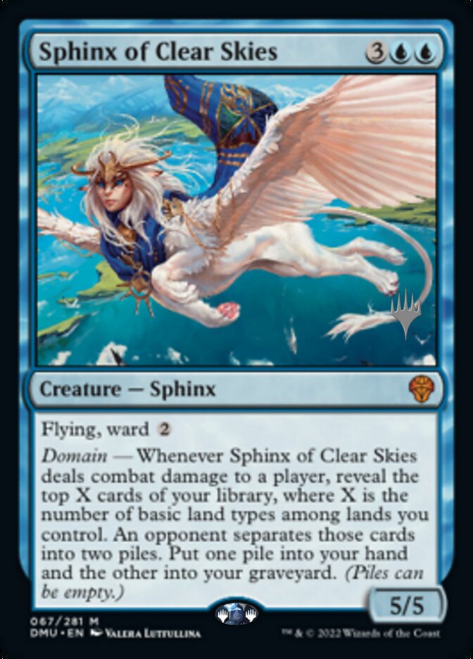 Sphinx of Clear Skies (Promo Pack) [Dominaria United Promos] | Enigma On Main