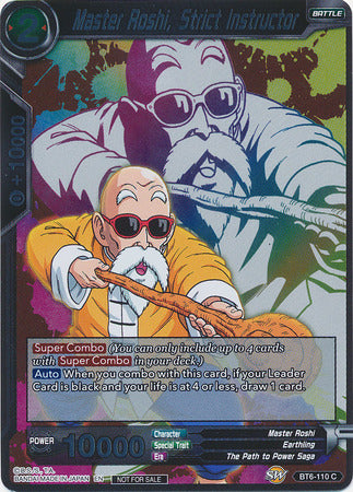 Master Roshi, Strict Instructor (Event Pack 4) (BT6-110) [Promotion Cards] | Enigma On Main