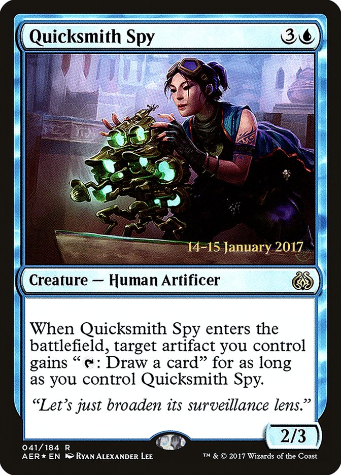 Quicksmith Spy [Aether Revolt Prerelease Promos] | Enigma On Main