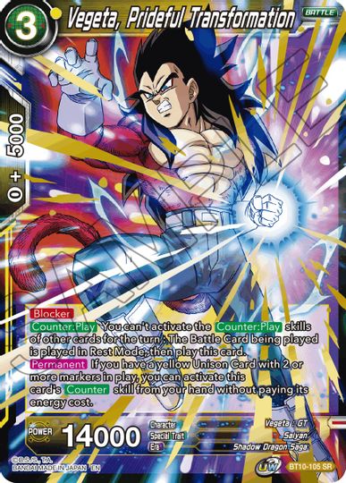 Vegeta, Prideful Transformation (Event Pack 08) (BT10-105) [Tournament Promotion Cards] | Enigma On Main