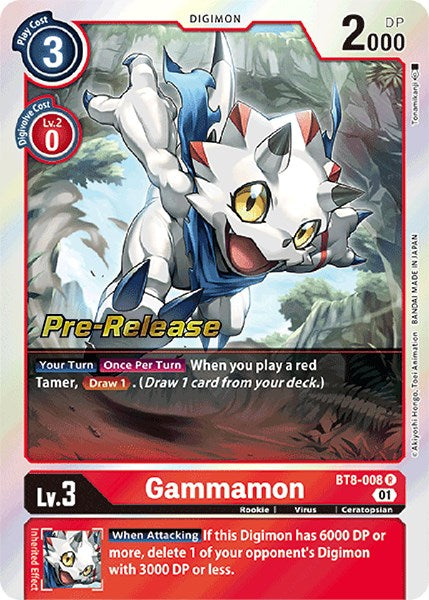 Gammamon [BT8-008] [New Awakening Pre-Release Cards] | Enigma On Main