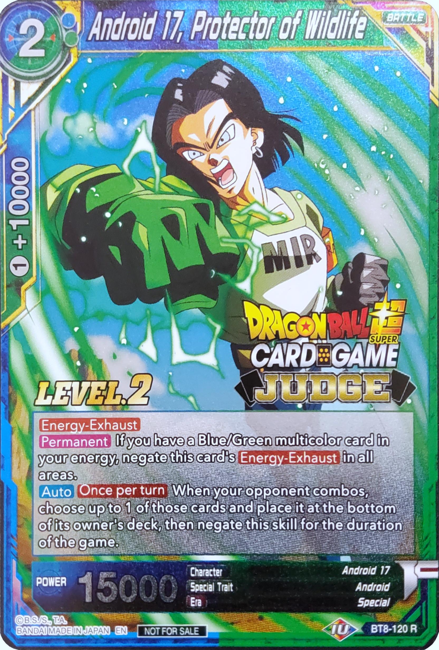 Android 17, Protector of Wildlife (Level 2) (BT8-120) [Judge Promotion Cards] | Enigma On Main