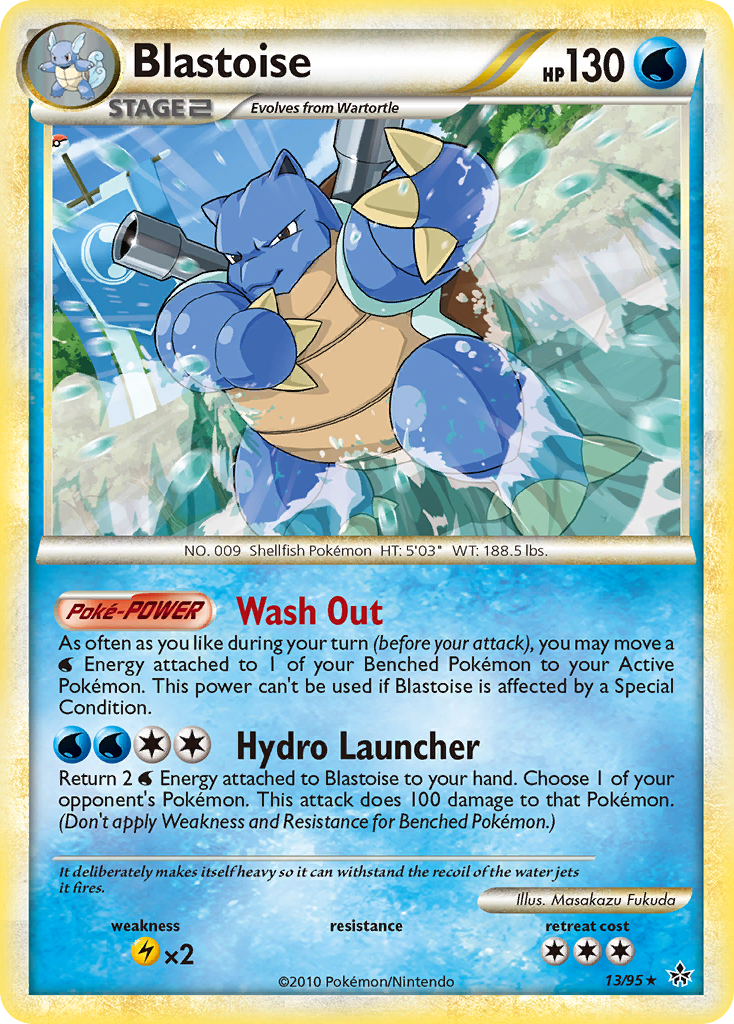 Blastoise (13/95) [HeartGold & SoulSilver: Unleashed] | Enigma On Main