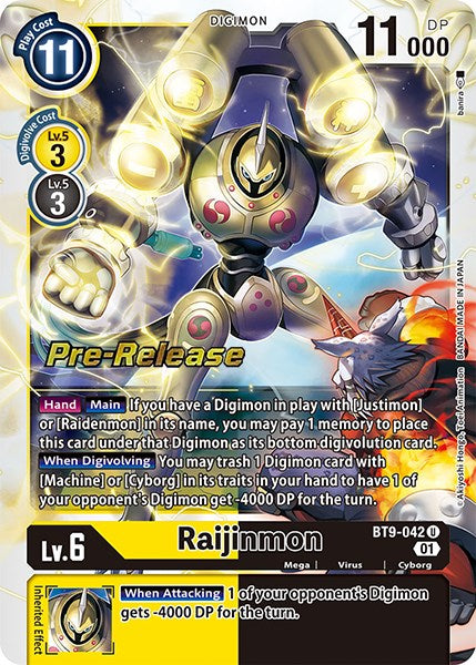 Raijinmon [BT9-042] [X Record Pre-Release Promos] | Enigma On Main