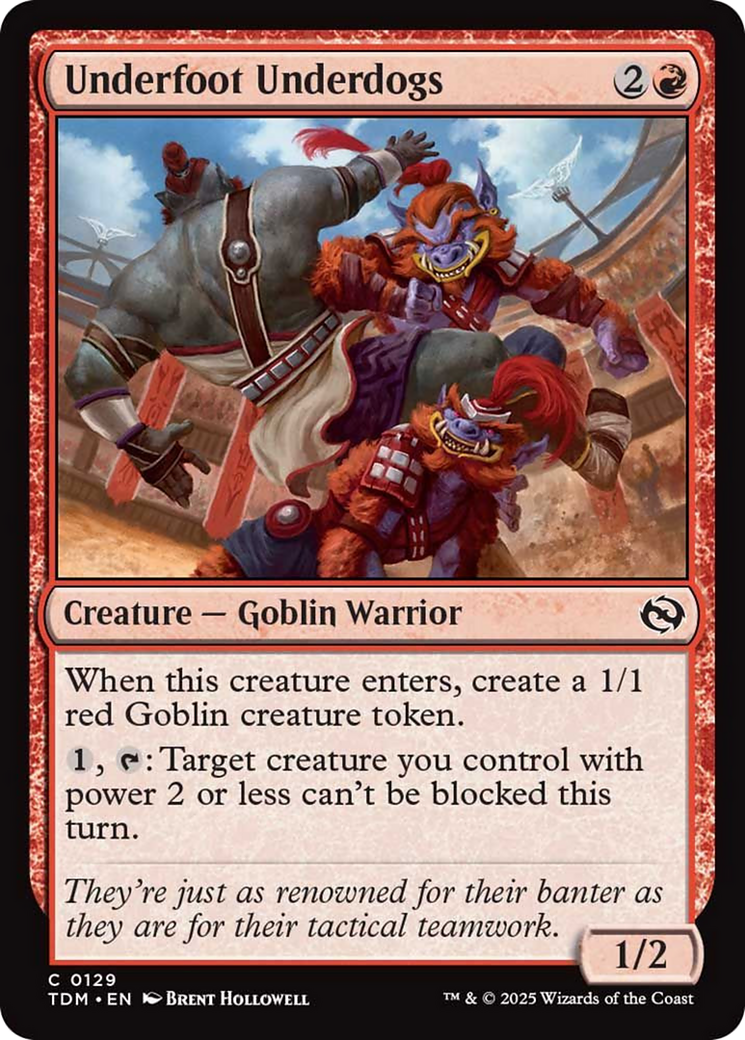 Underfoot Underdogs [Tarkir: Dragonstorm] | Enigma On Main