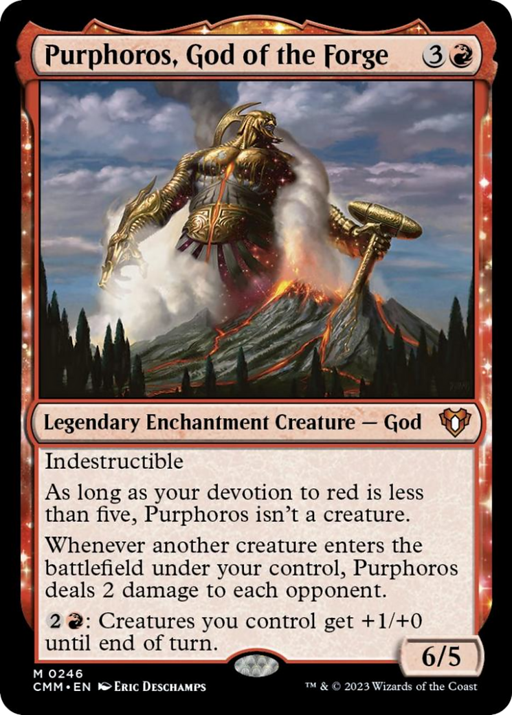 Purphoros, God of the Forge [Commander Masters] | Enigma On Main