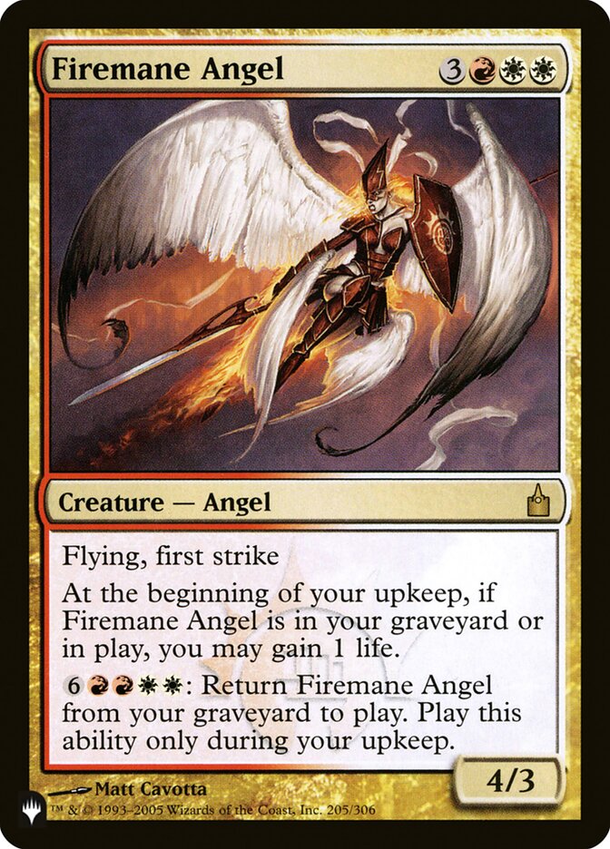 Firemane Angel [The List] | Enigma On Main