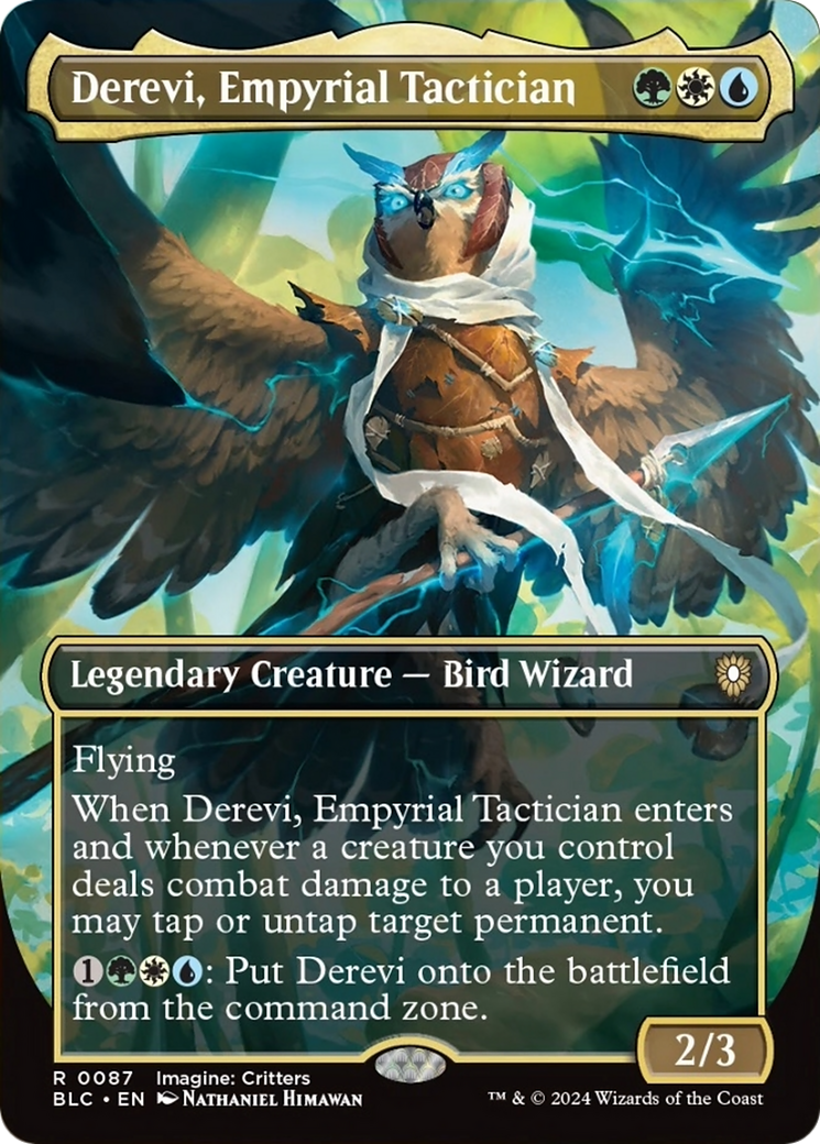 Derevi, Empyrial Tactician (Borderless) [Bloomburrow Commander] | Enigma On Main