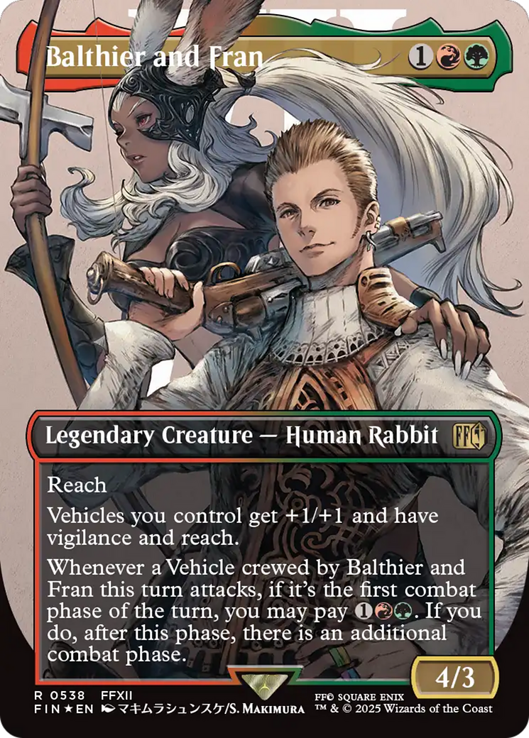 Balthier and Fran (Borderless) (Surge Foil) [FINAL FANTASY] | Enigma On Main