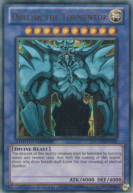 Obelisk the Tormentor [YGLD-ENG02] Ultra Rare | Enigma On Main