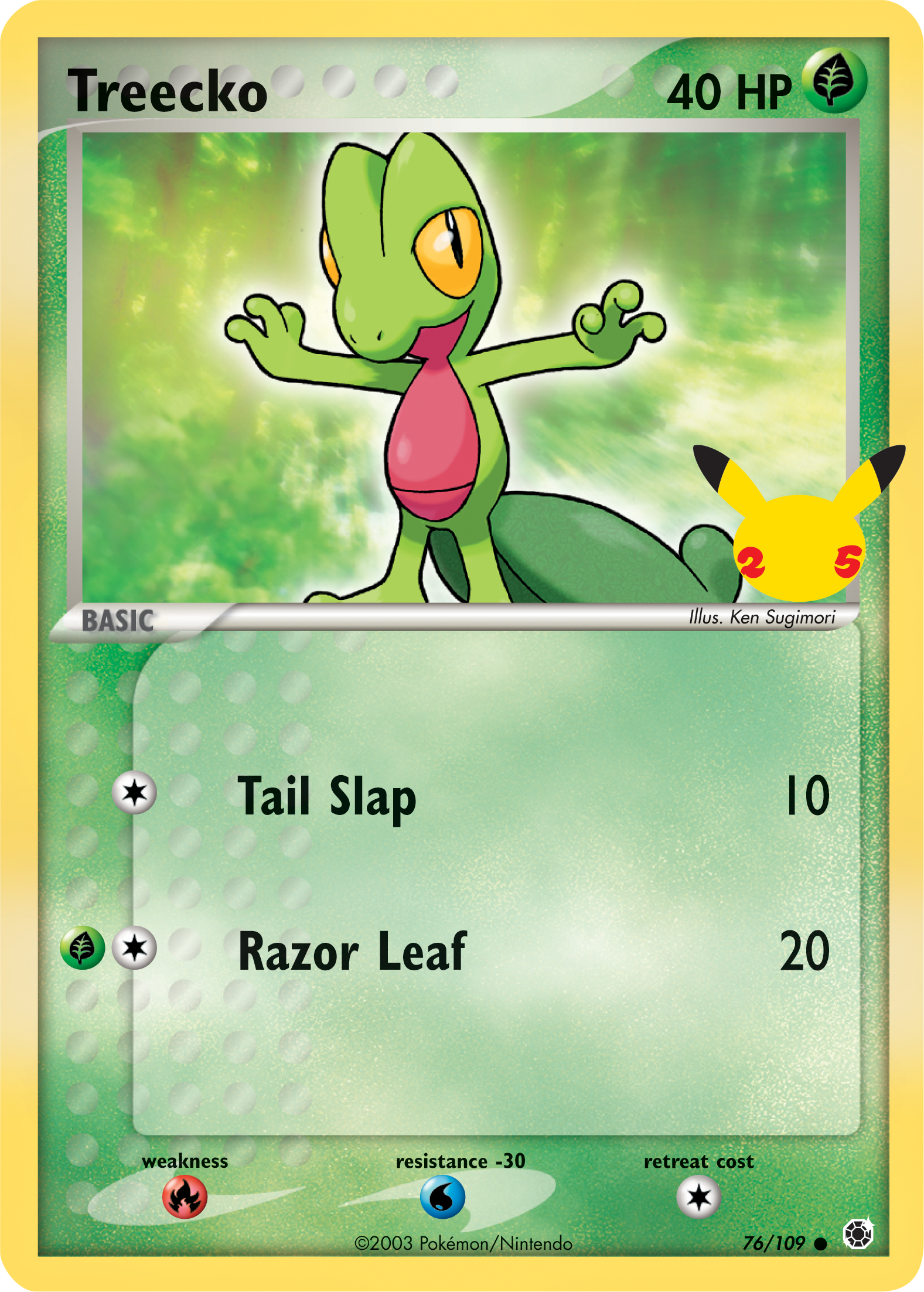 Treecko (76/109) (Jumbo Card) [First Partner Pack] | Enigma On Main