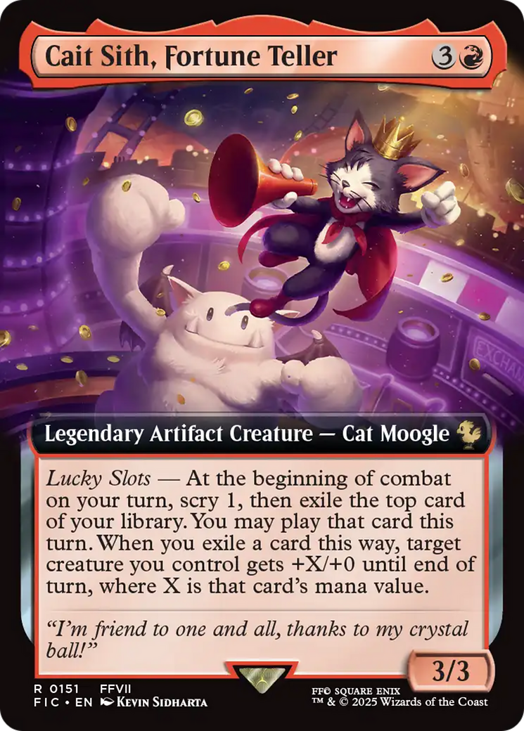 Cait Sith, Fortune Teller (Extended Art) [FINAL FANTASY Commander] | Enigma On Main