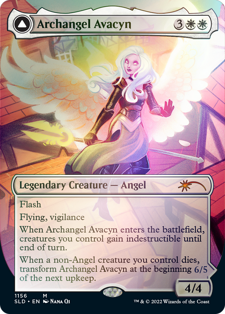 Archangel Avacyn // Avacyn, the Purifier (Borderless) [Secret Lair: From Cute to Brute] | Enigma On Main