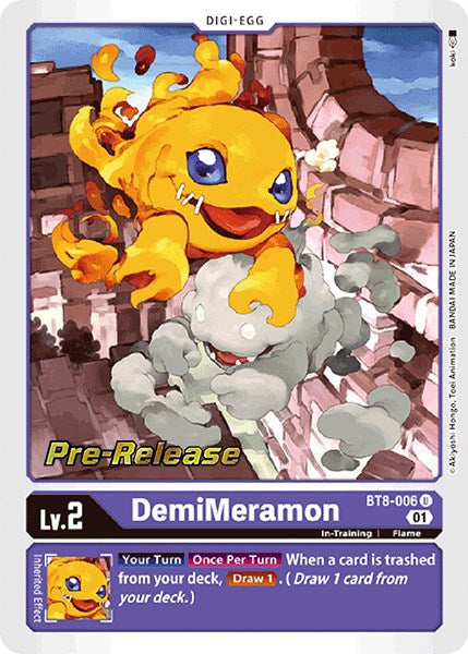 DemiMeramon [BT8-006] [New Awakening Pre-Release Cards] | Enigma On Main