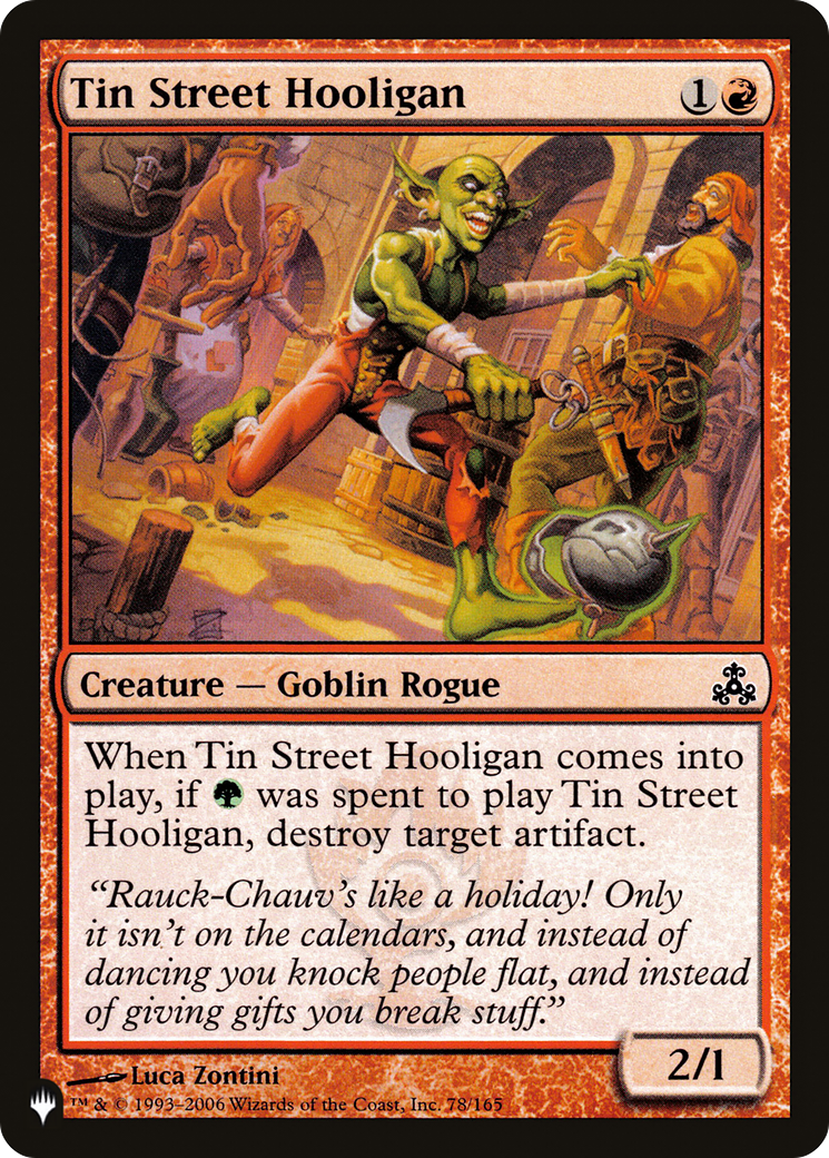 Tin Street Hooligan [The List Reprints] | Enigma On Main