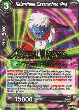 Relentless Destruction Mira (Titan Player Stamped) (BT3-117) [Tournament Promotion Cards] | Enigma On Main