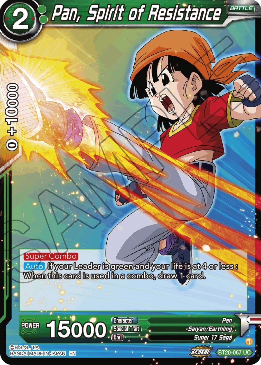 Pan, Spirit of Resistance (BT20-067) [Power Absorbed] | Enigma On Main