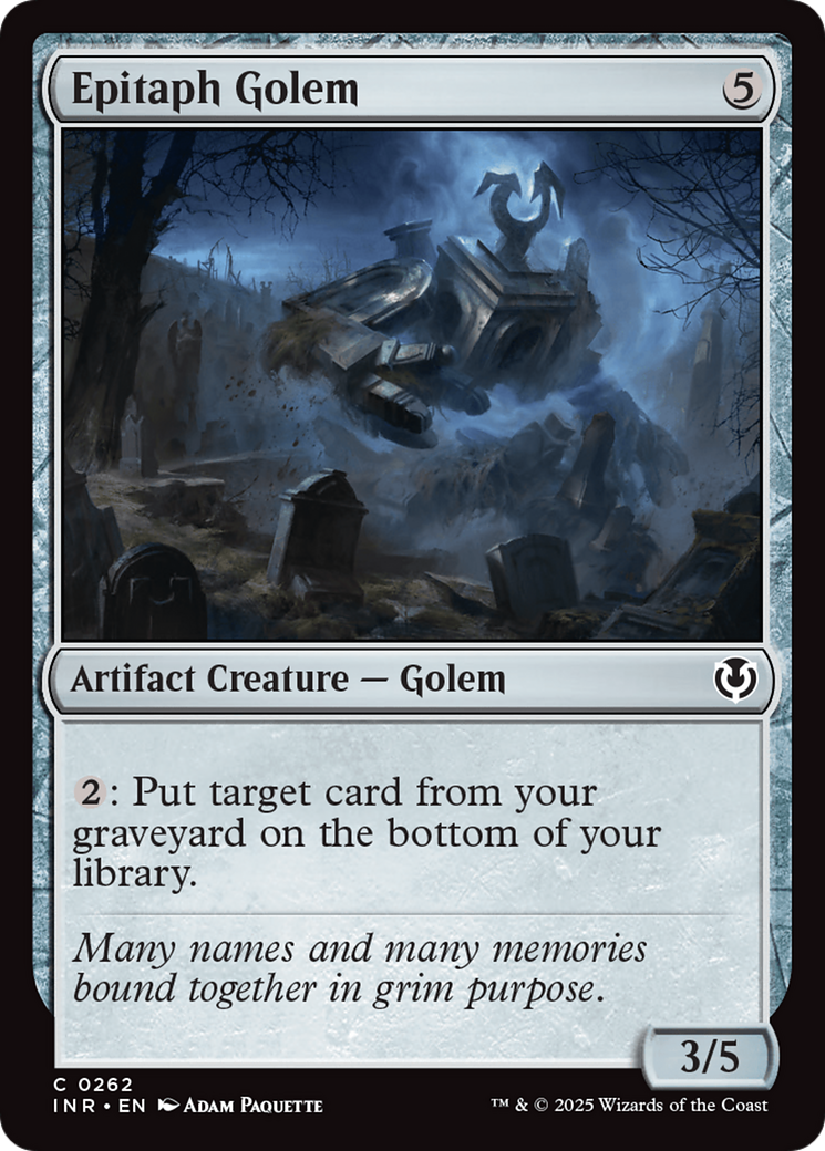 Epitaph Golem [Innistrad Remastered] | Enigma On Main